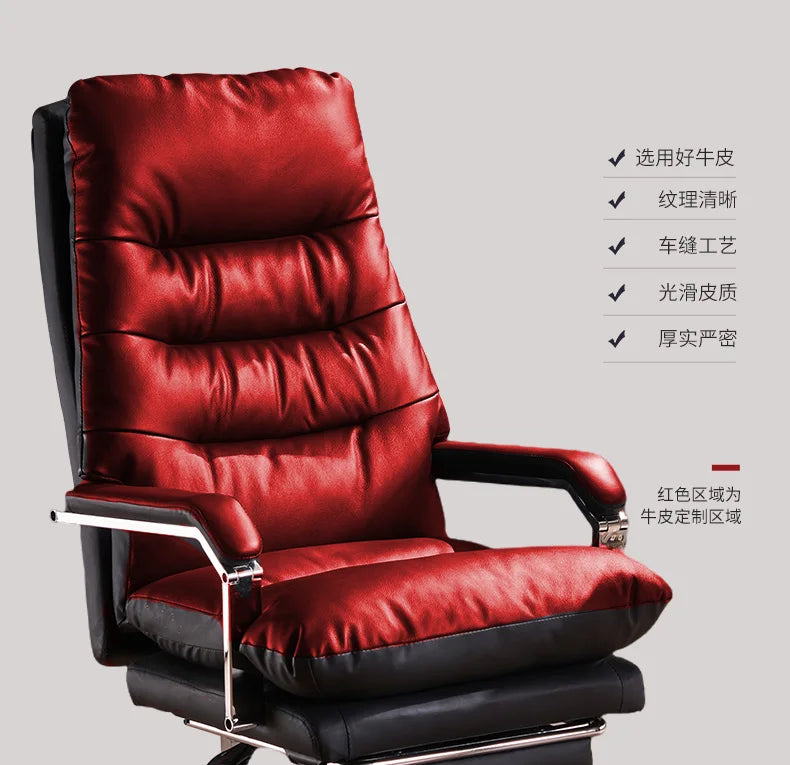 Modern Ergonomic Chair Comfy Nordic Designer Executive Footrest Backrest Wheels Chair Lazy Ergonomic Cadeira Gamer Furniture - Kimlud