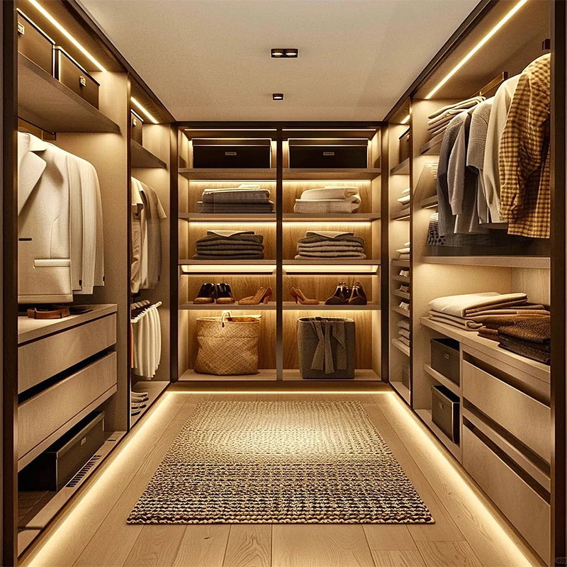 High End Customized Walk-in Wooden Clothes Wardrobe Popular Closet Cabinet for Bedroom Furniture Hot Sale for Clothing Storage - Kimlud