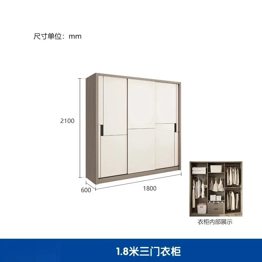 Luxury Modular Wardrobes Sliding Door Orgnizer Modern Bedroom Wardrobe Display Wooden Stylish Armario Ropero Bedroom Furniture - Kimlud