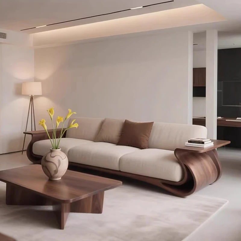 Big Size Wooden Living Room Sofas Vintage Professional Simple Party Comfortable Living Room Sofas Safe Divano Trendy...