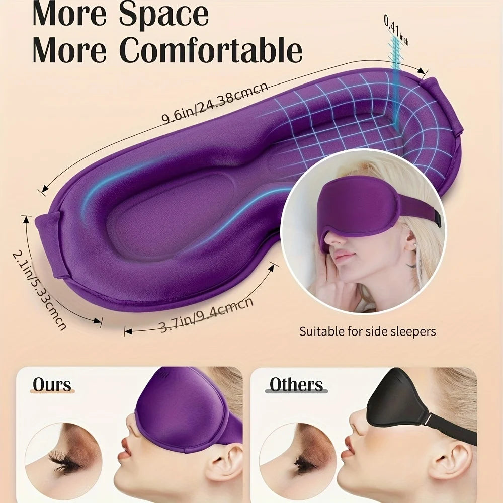 High-quality 3D three-dimensional eye mask for men and women, simple light-blocking eye mask nose pad sleep suitable for office