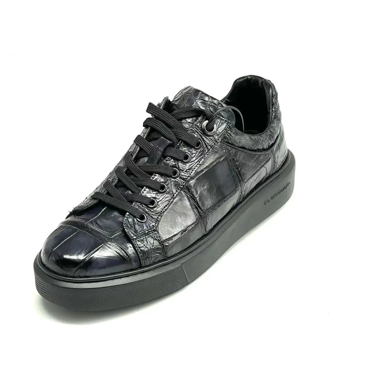 2024 new arrival Fashion Crocodile Skin causal shoes men,male Genuine leather sneakers pdd417