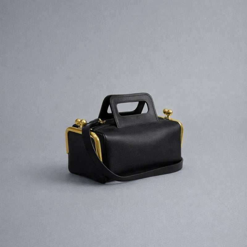 Luxury Retro Clip Handbag Luxury Designer Frame Handbag Large Capacity Zippered Crossbody Bag Fashion Women's Box Bag |...