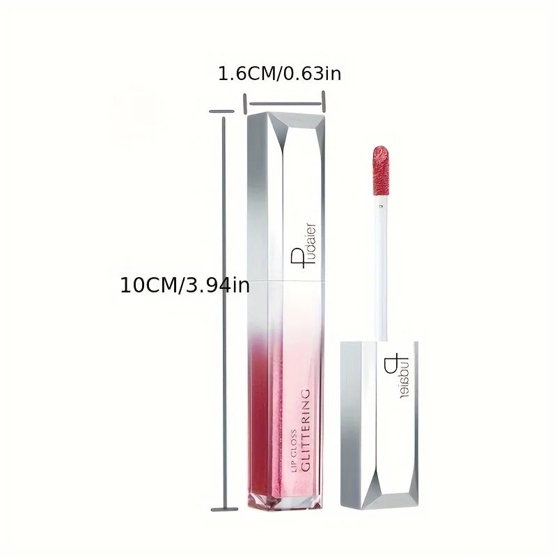 Sparkling Metallic Lip Gloss, Waterproof & Long-Lasting, Matte Lipstick Set, Non-Sticky, Party/Festival Makeup