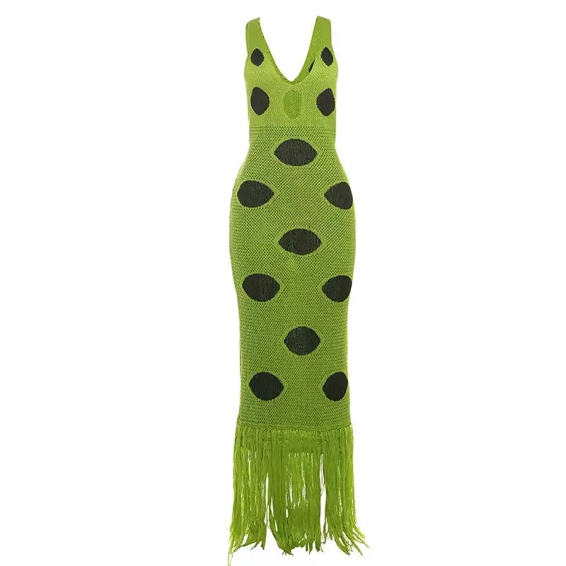Spring New Women's Long Sve High Collar Plant Print Maxi Top Faionable Individuatic f High Ne Long Open Split Top