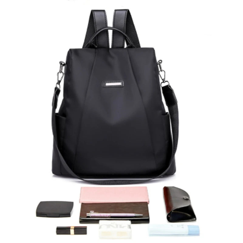 Waterproof Oxford Women Backpack Fashion Anti-Theft School Bagpack Luxury Designer Female Large Capacity Travel Shoulder Handbag