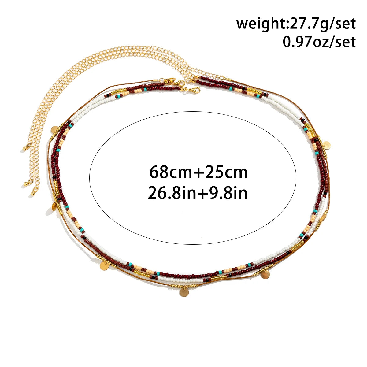 Lacteo Bohemia Seed Beads Waist Chain Tiny Acrylic Multilayer Belly Body Chains for Women Sexy Jewelry Beach Summer...