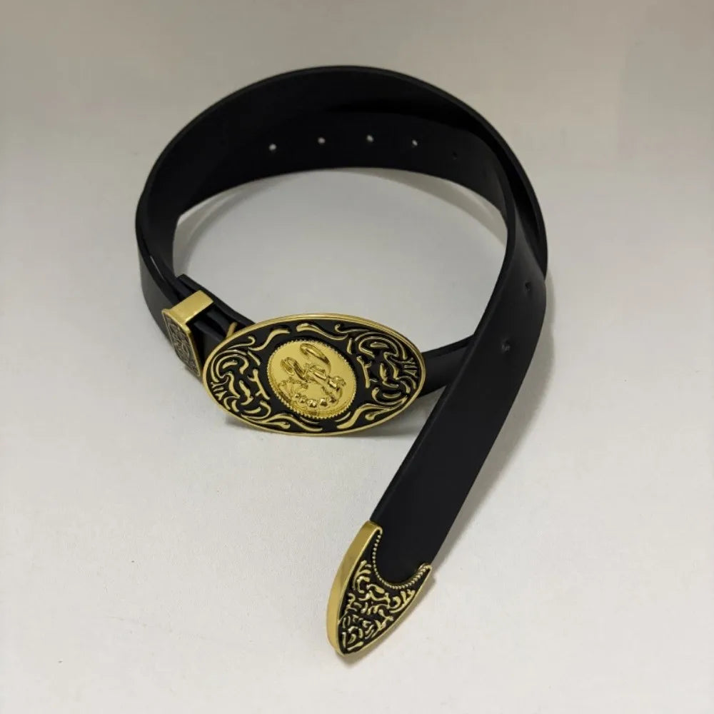 New Luxury Women's Belt Leather Adjustable Waist Belt Buckle Lobster Engraved Buckle Waist Chain for Dresses | Kimlud...