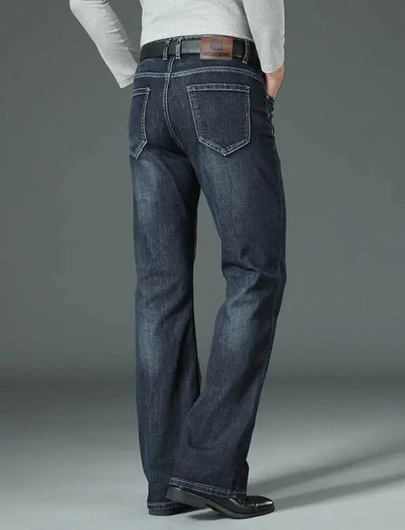 Men's Flared Jeans Loose Men Big-Leg Jeans Men Flared Pants Boot Cut Leg Designer Classic Jeans Multiple Styles Size 28-40