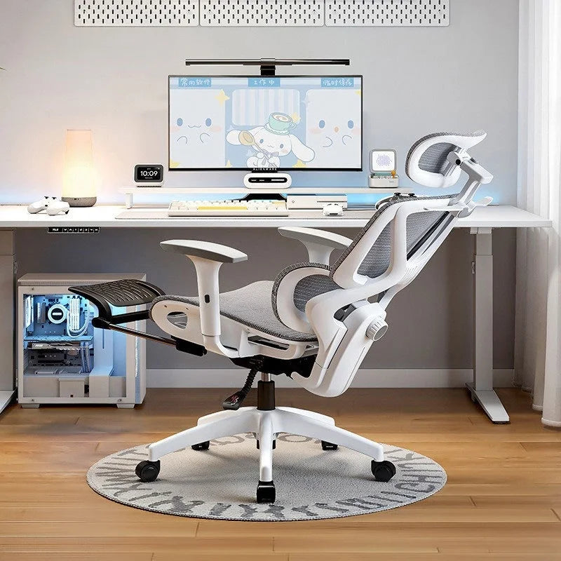 Ergonomic Office Chair with Adjustable Lumbar Support Breathable Reclining Desk Chair for Home Long Sitting Sturdy &...
