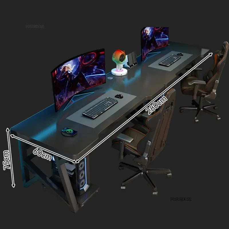 Modern Double Computer Desks Home Desktop E-sports Gaming Table Bedroom Simple Desk Student Study Tables Office Furniture EE Z - Kimlud
