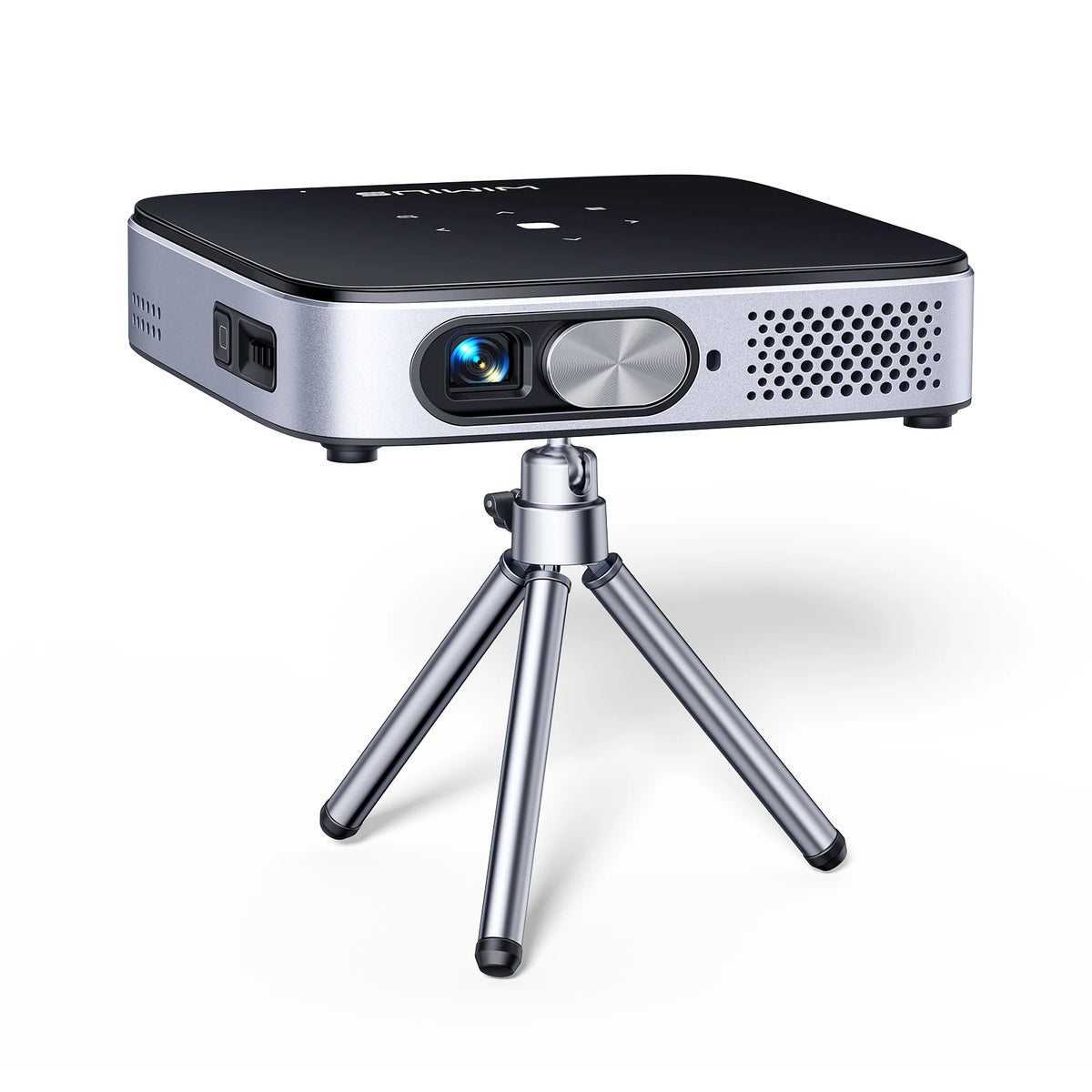 WiMiUS Mini Projector Android 11.0 DLP Projector Rechargeable Ultra Short Throw WiFi Bluetooth Projector FHD 1080P...