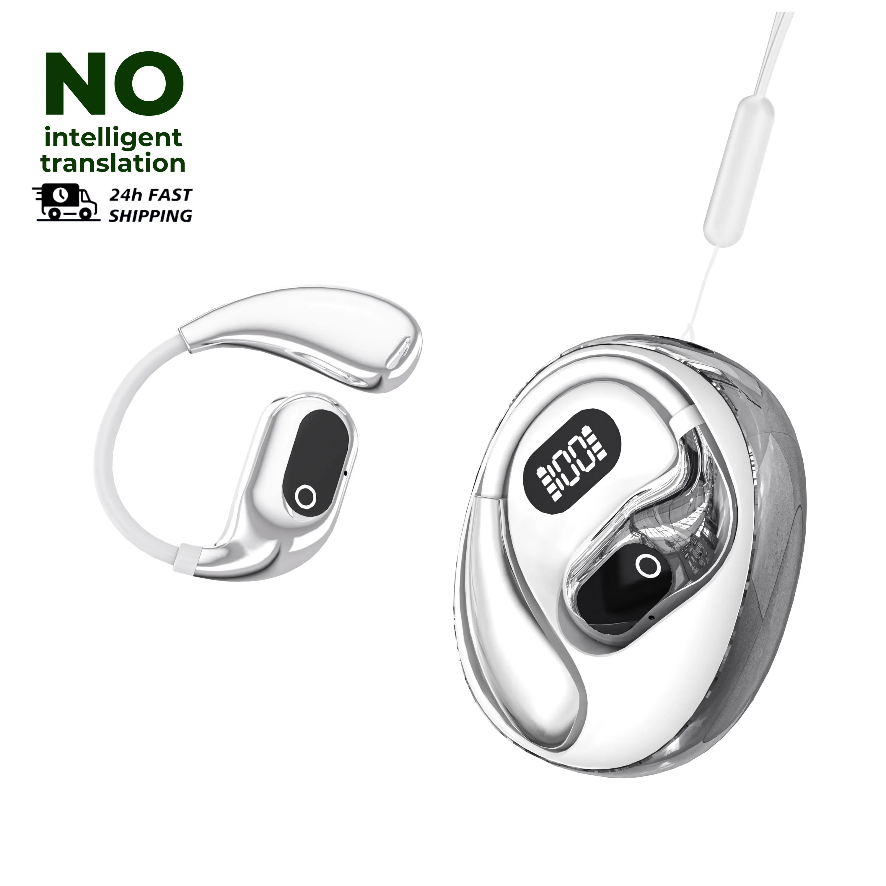 Real Time Translation Headphones 144 Languages Translator Earphones Wireless Bluetooth 5.4 Headsets for Business Office Travel