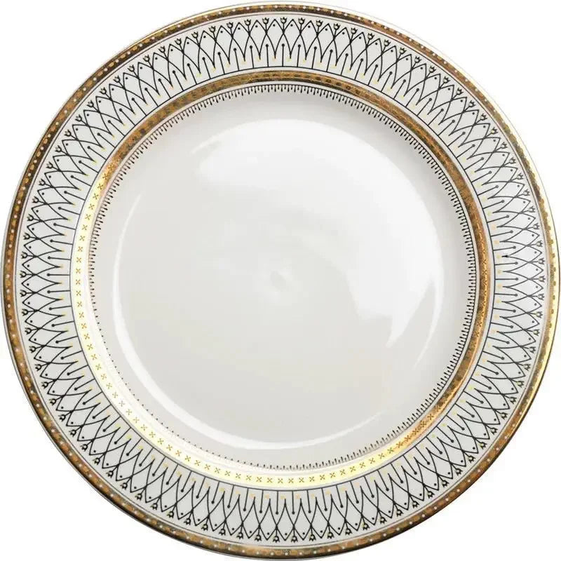 European style ceramic desserts, salad plates, restaurants, light luxury dishes, kitchen utensils - Kimlud