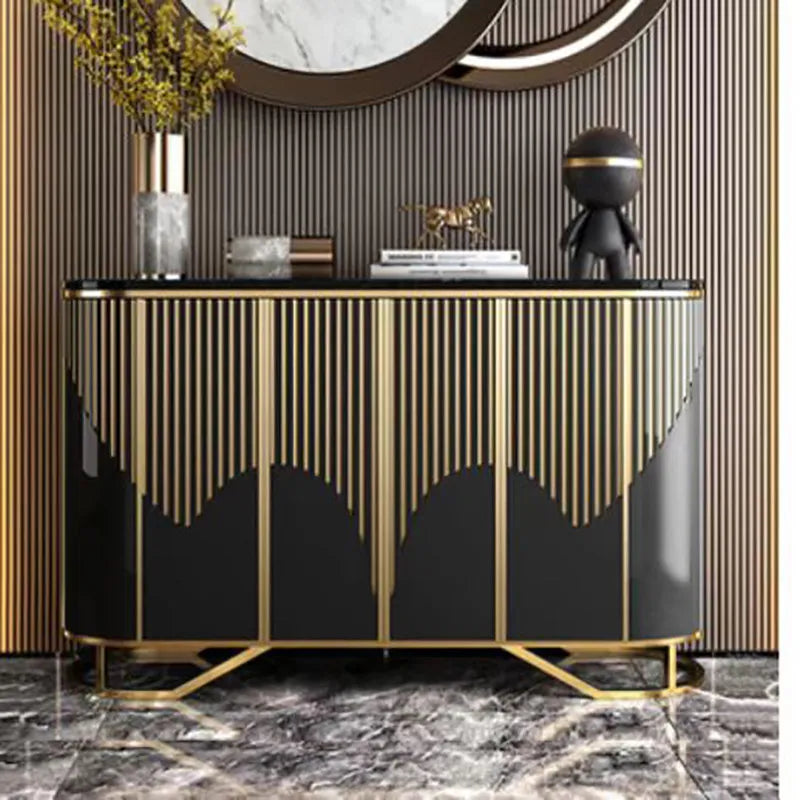 Narrow Luxury Living Room Cabinets Gold Classic French Narrow Living Room Cabinets Space Saving Meuble Rangement...