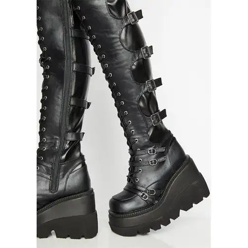 Wedges Long Boots for Women Autumn Winter Over-the-knee Boots Cosplay High Platform Women Boots New High Heel Gothic...