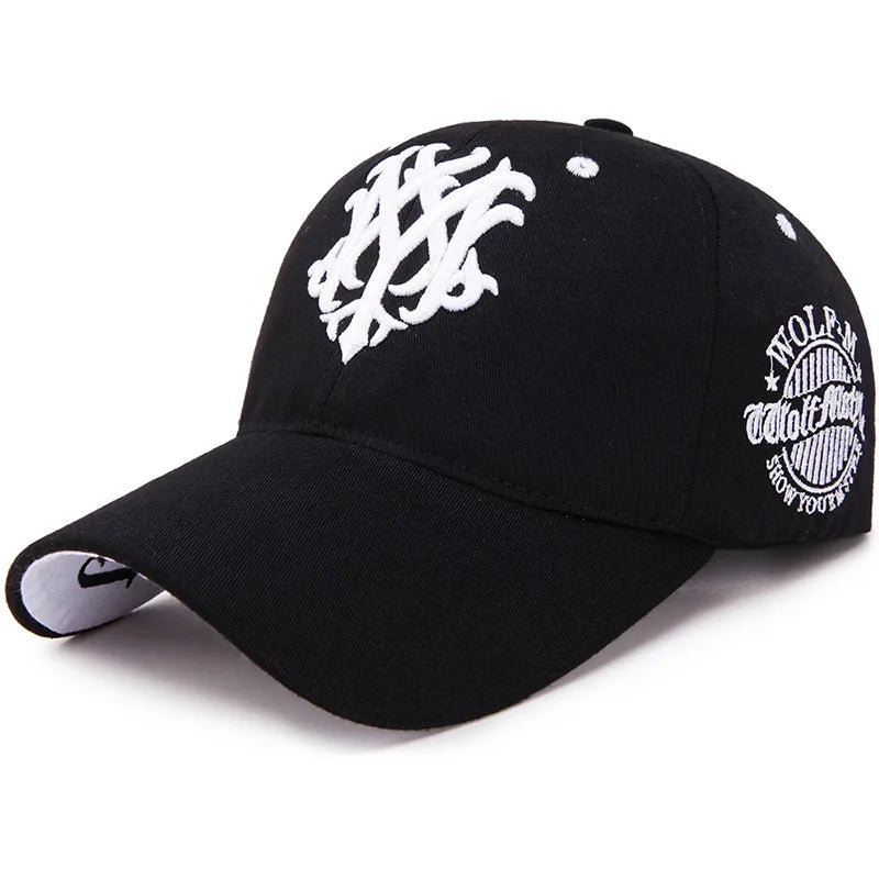 Totem Embroidered Baseball Cap Fashion Men Women Caps Spring And Summer Snapback Hip Hop Hat Adjustable Flame Sun Shading Hats - Kimlud