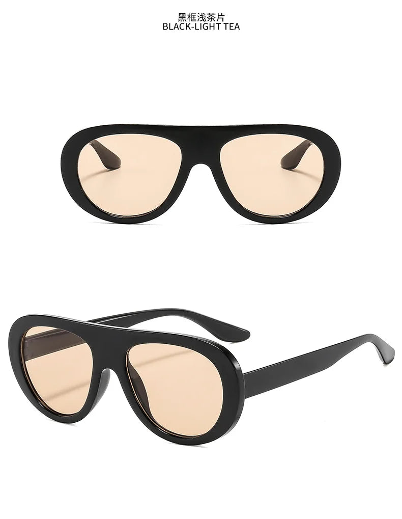 Fashion Oversized Hip Hop Sunglasses Men Women Shades Brand Designer Glasses Trend Male Punk Eyewear Female UV400 |...