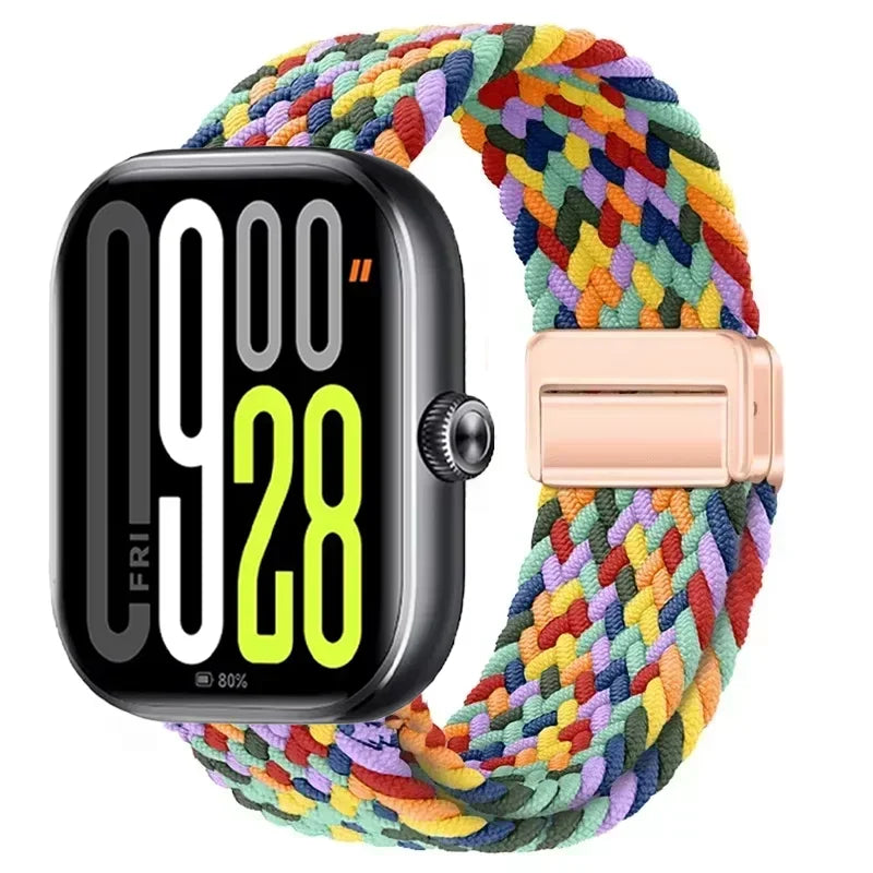 Magnetic Braided Nylon Loop Band for Xiaomi Redmi Watch 6 5 4 Strap Adjustable Sport Replacement Correa Bracelet Mi Band...