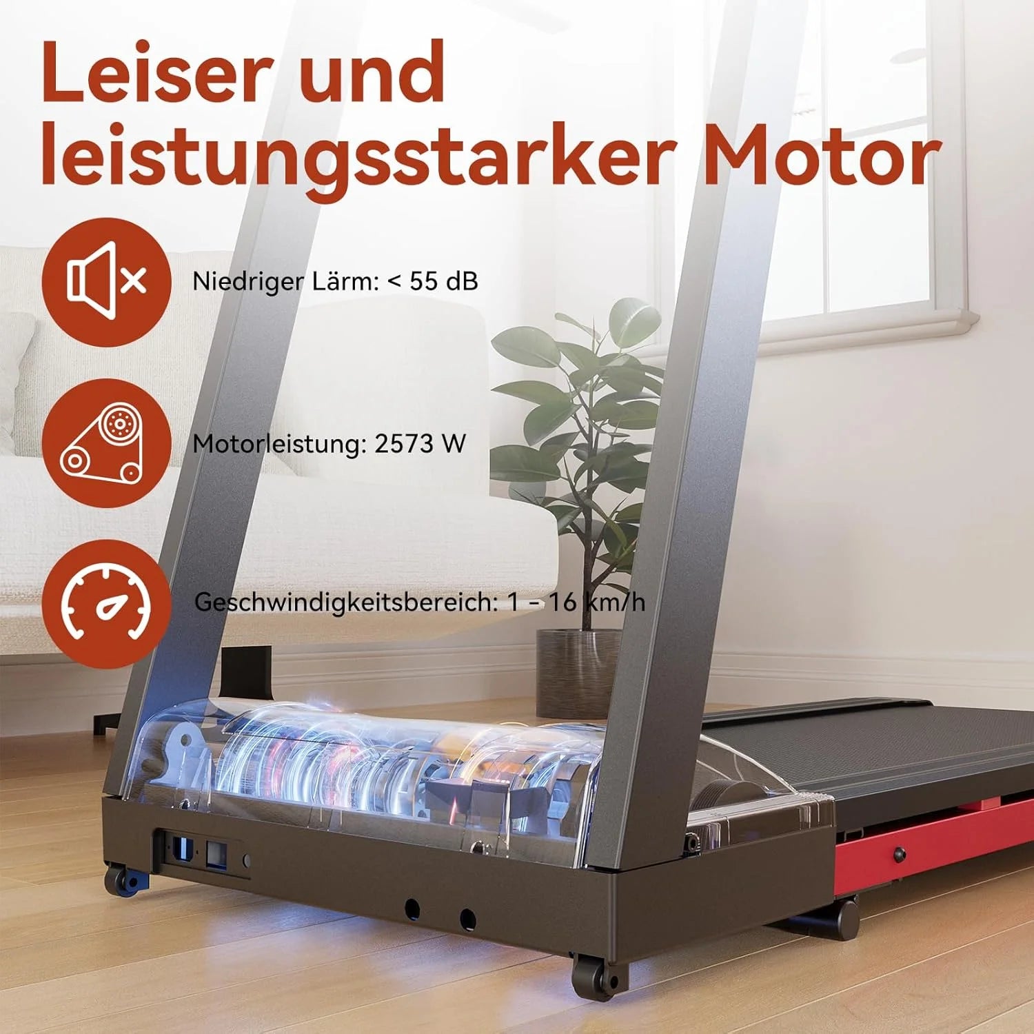 3.5HP Foldable Treadmill 350lbs Adjustable 6% Incline Walkingpad for Home/Office LCD APP Data Treadmills 10MPH Exercise Machine - Kimlud