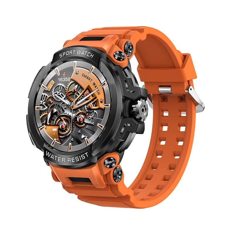 2025 New Men Smartwatch 1.5" HD Screen Military Watch Call IP68 Waterproof 100 Sport Modes Smart Watch with 600mAh Large Battery