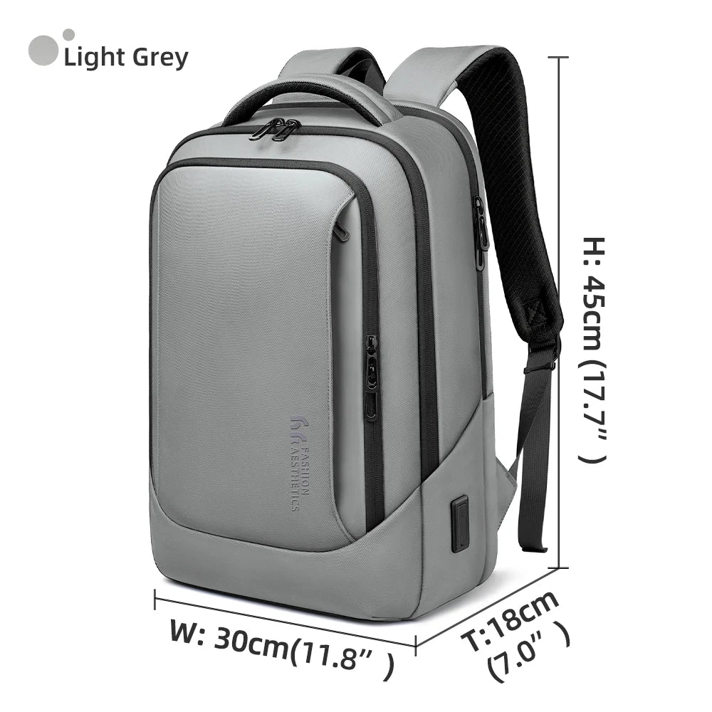 HK Men's Designer Laptop Bag Waterproof School Bags for College Boys Male Business Sports Travel Backpack Men With USB Charging