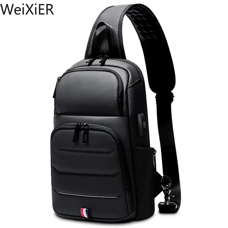 Designer Crossbody Bags for Fashion Shoulder Bags USB Charging Messenger Sling Bag Chest Bag Oxford Single Shoulder Strap Pack