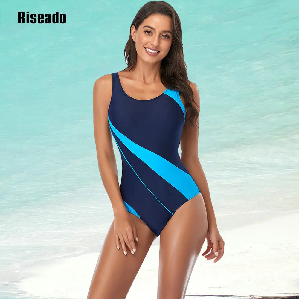 Riseado Racerback Swimwear Women Athletic One Piece Swimsuit 2024 Woman's Bodysuit Bathing Suit Competitive Beachwear |...