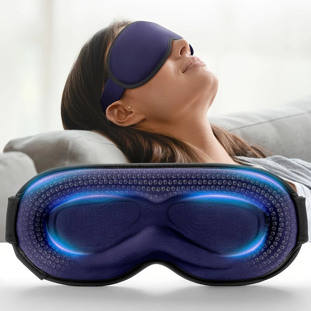 High-quality 3D three-dimensional eye mask for men and women, simple light-blocking eye mask nose pad sleep suitable for office