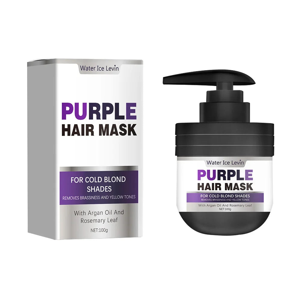Purple Keratin Hair Mask Repairing For Hair Damaged Maltreated Moisturizing Nourishing Repairing Hair Mask Hair Care...