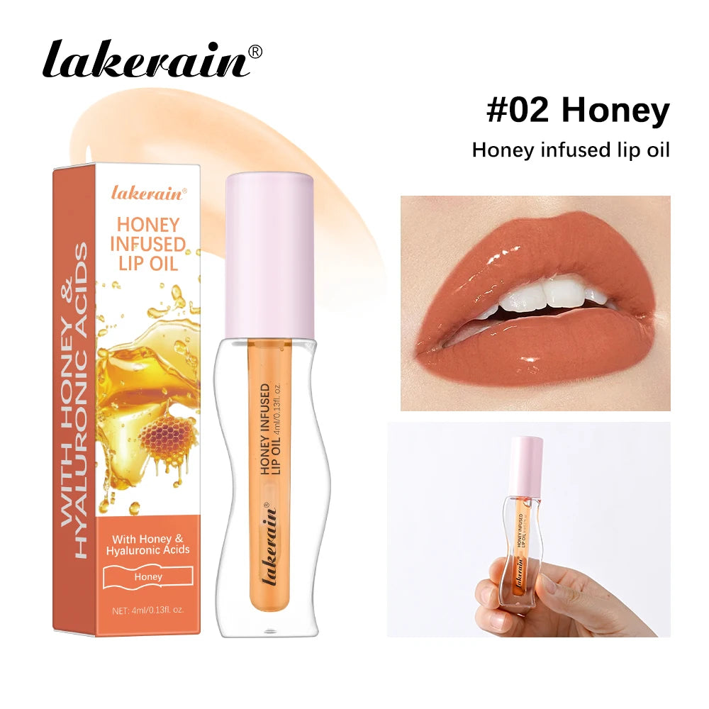 Crystal Fruit Honey Essence Lip Oil Sexy Plump Lip Jelly Strawberry Tinted Lip Liquid Waterproof Moisturize Oil Lipgloss Makeup - Kimlud