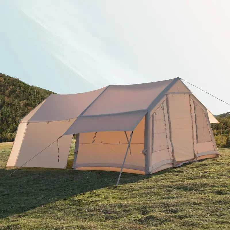 A Inflatable Camping Outdoor 2 Rooms 3-5 People Air Pump Inflatable Cabin House Tent | Kimlud Outdoor Luxury Table