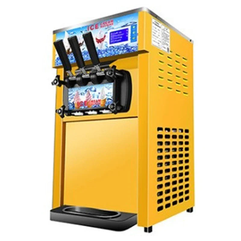 ZM-168 Three Flavors Ice Cream Machine Commercial Soft Ice Cream Maker Small Three-color Ice Cream Machine | Kimlud...