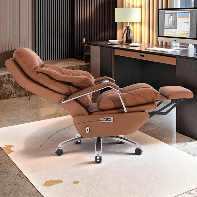 Aesthetics Massage Chair Swivel Lift Comfortable Office Nordic Design Rotating Chair Footrest Ergonomic Bureau Meuble Furniture - Kimlud