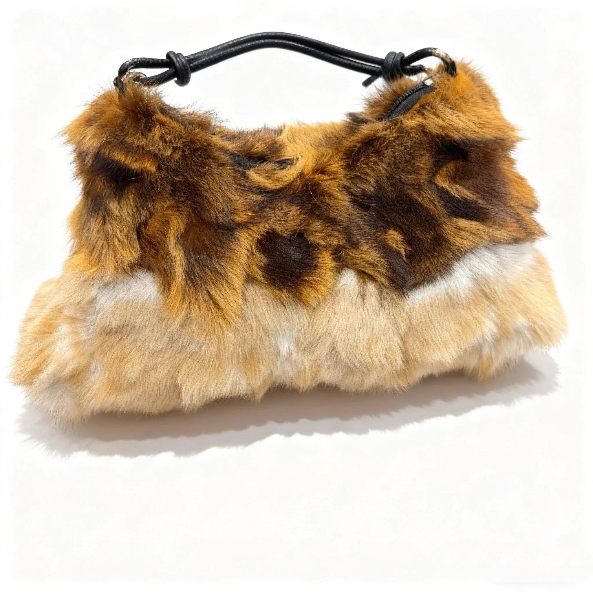 Winter Fox Fur Bag Women's Bag Fashion Handbag Ladies Bags Purses Women Shoulder Bag Real Silver Fox Fur Messenger Bags