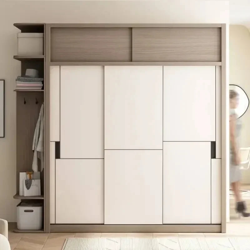 Luxury Modular Wardrobes Sliding Door Orgnizer Modern Bedroom Wardrobe Display Wooden Stylish Armario Ropero Bedroom Furniture - Kimlud