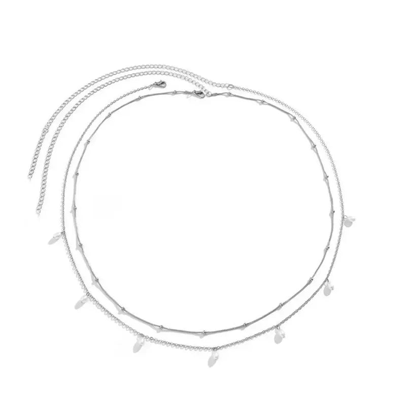 New Fashion Sexy Double Layer Pearl Chain for Women Waist Bead Belly Chain Belly Belt Summer Beach Body Jewelry Festival...