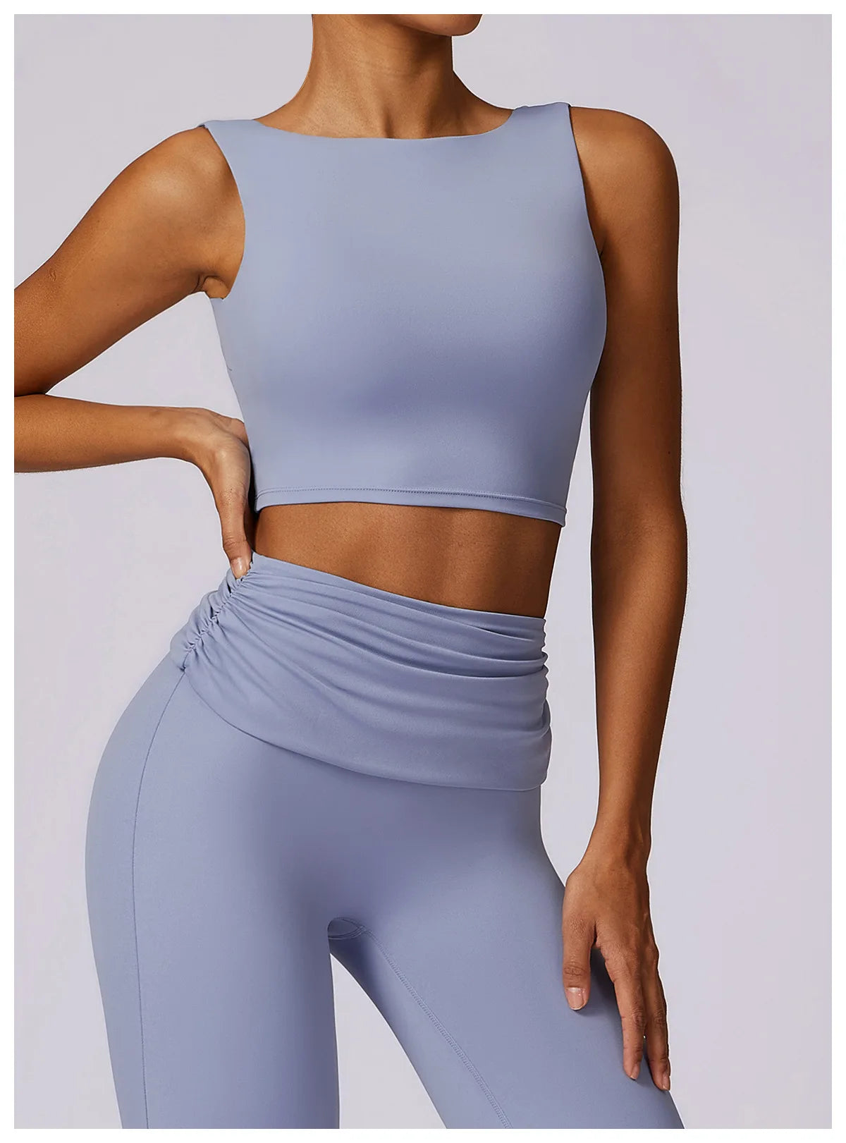 High Strength Sports Bra Shockproof Crop Top Anti-sweat Fitness Top Women Yoga Bra Backless Push Up Sport Top Gym Workout Top - Kimlud