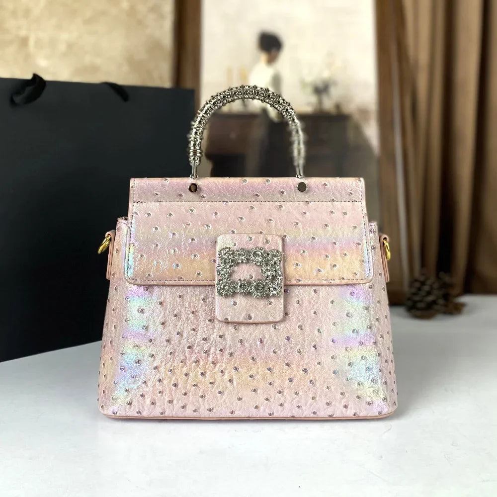 New light luxury high-end handbag, laser light trendy commuting and shopping women's crossbody bag | Kimlud Luxury Bag