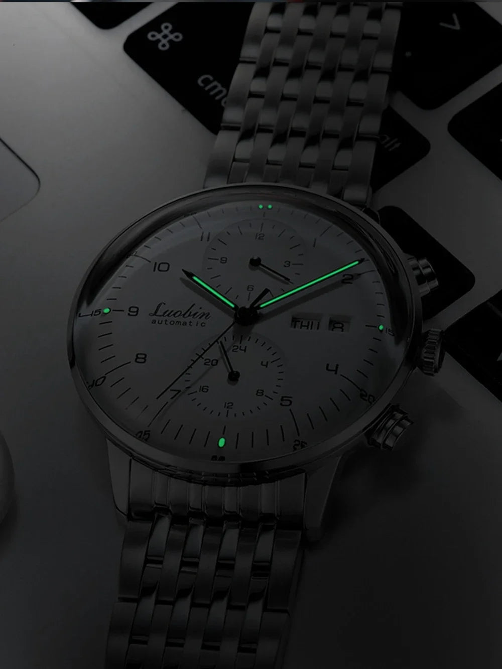 Mens Fashion Mechanical Watches Business Automatic Wristwatch Stainless Steel Luminous Designer Clock Reojes De Hombre...
