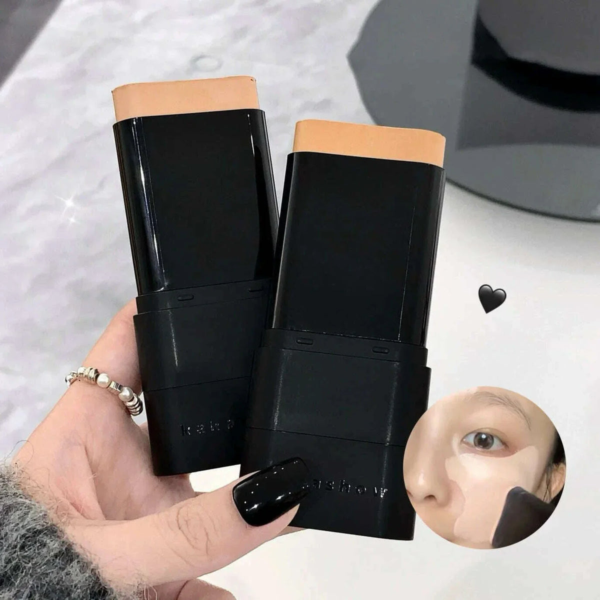 Eraser Foundation Stick Water Moist Light Concealer Foundation Covering Acne Scarring Dark Under-eye Circles Face Beauty Makeup