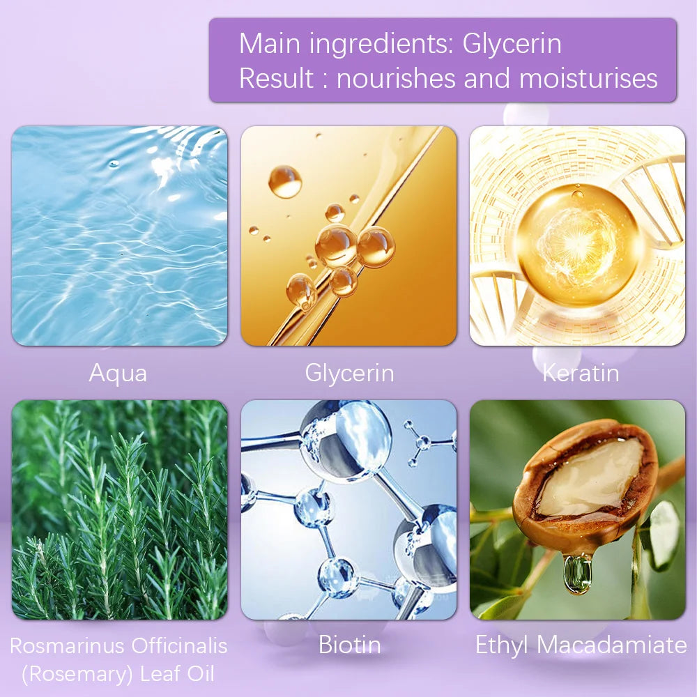 Purple Keratin Hair Mask Repairing For Hair Damaged Maltreated Moisturizing Nourishing Repairing Hair Mask Hair Care...