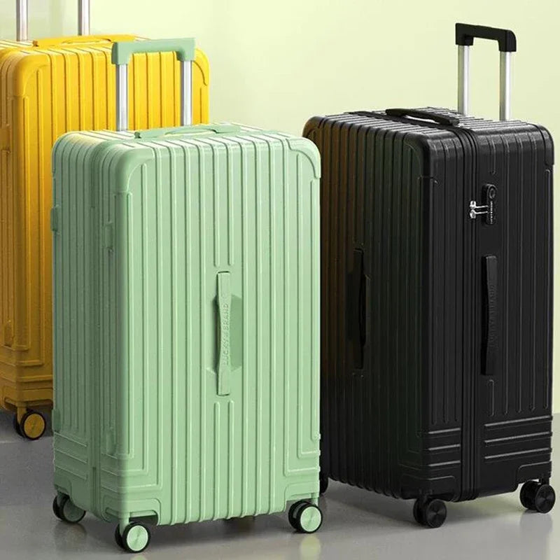31"33" Polycarbonate Trolley Case Check In Large Trunk Luggage Bag Cabin Suitcase With Wheels