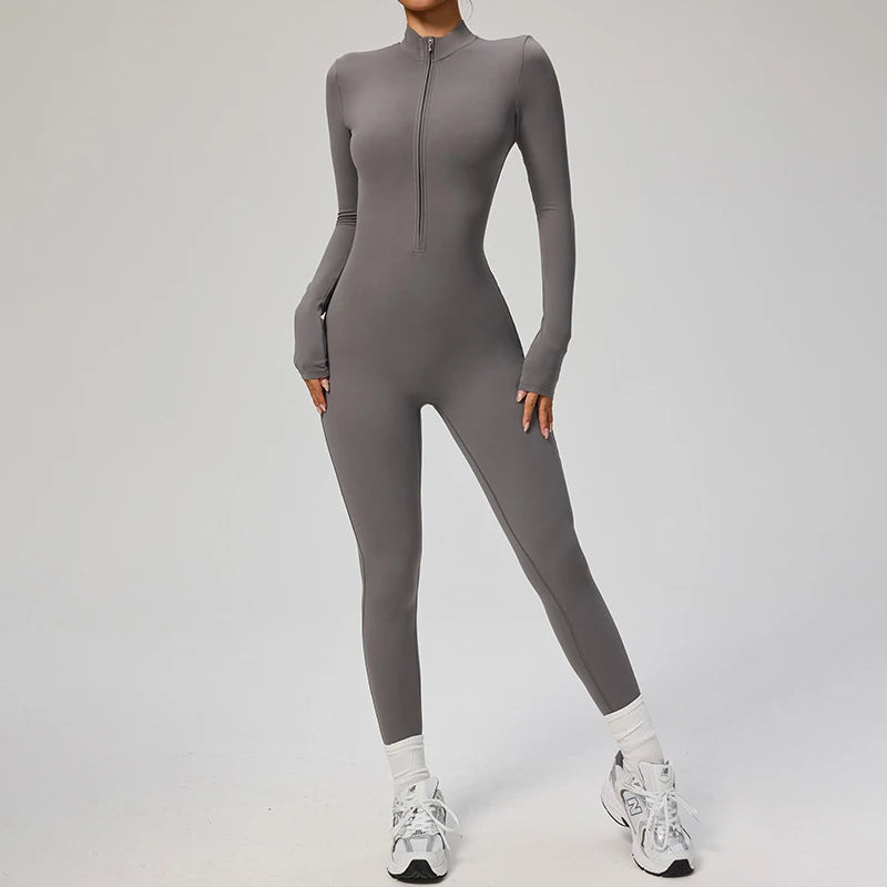 Nylon One Piece Jumpsuit Women Quick Dry Clothing Sportswear Woman Gym Yoga Sport Sets Workout Sets Women Tracksuit 10 Colors - Kimlud