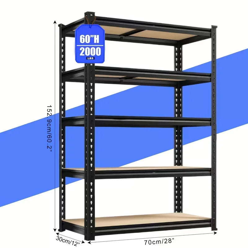 72"/60"H Garage Shelving Storage Shelves,2000LBS Capacity Heavy Duty Adjustable Storage Shelve For Closet
