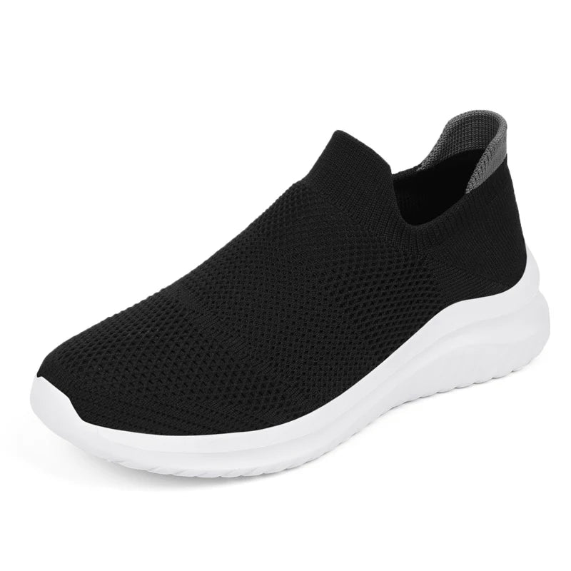 Men Shoes Sneakers Breathable Mesh Slip on Running Shoes Outdoor Non-Slip Couple Jogging Training Hiking Sports Shoes