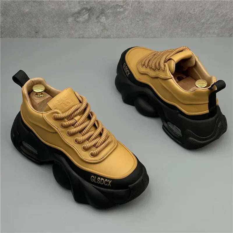 Designer Style Men Shoes Autumn Winter Comfortable Men's Thick Platform Sneakers Fashion Casual Shoes Sports Trainers Tenis - Kimlud
