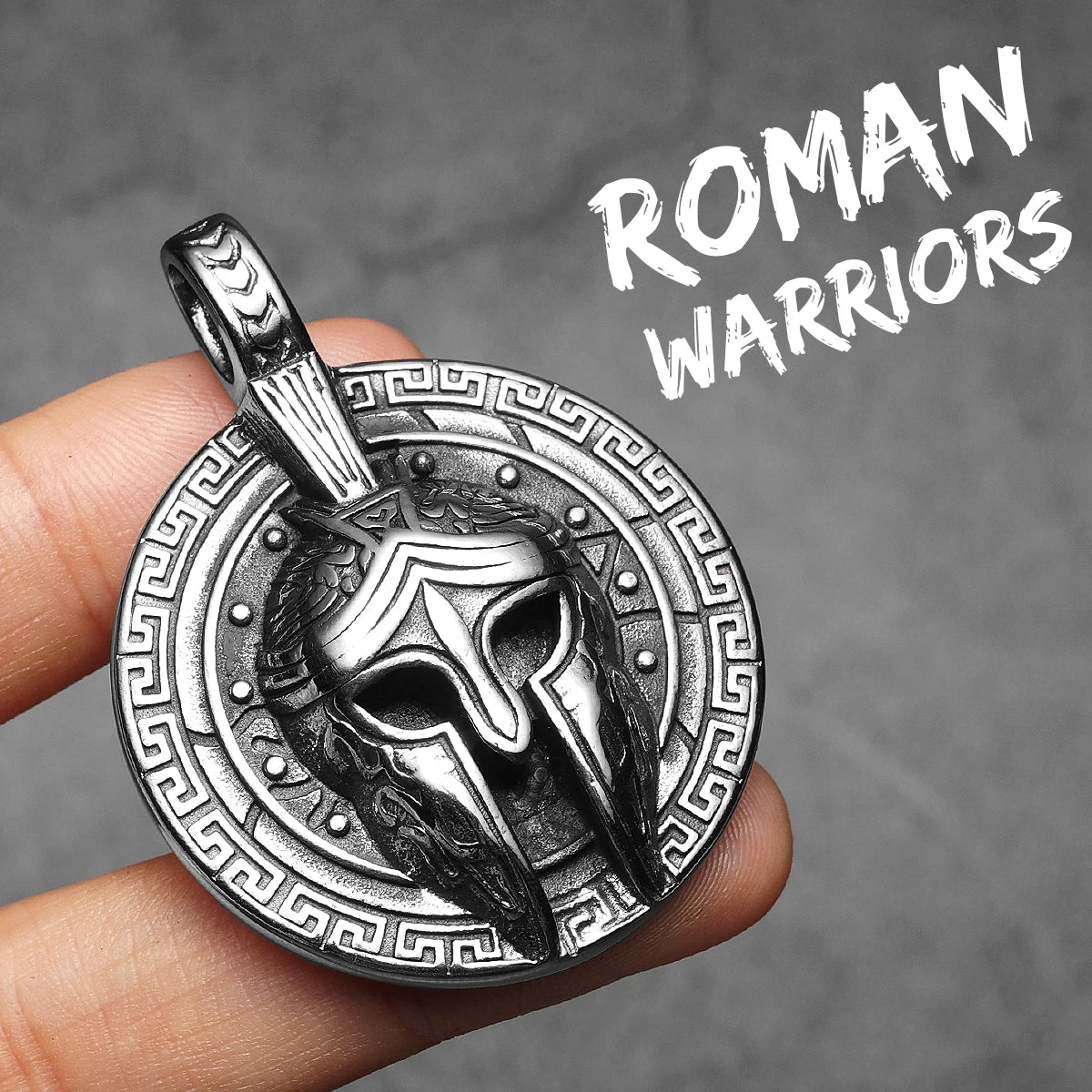 Roman Warriors Amulets Men Necklaces Stainless Steel Pendant Chain Women Punk Fashion Jewelry New In Accessories Gifts Wholesale
