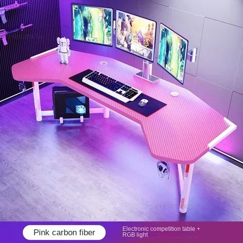 Household Desktop Computer Desks Office Furniture Simple Professional Gaming Table Multi-functional E-sports Table and Chair Set
