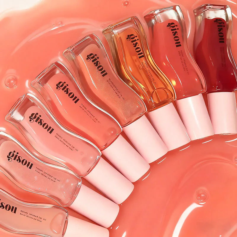 Gisou Moisturizing Glazed Plum Lip Balm Lip Oil Gloss Care Of The Lips Benetitnt For Lips Plumping Exfoliating Plumping...